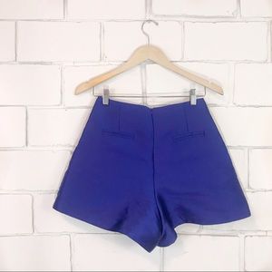 High Waist Shiny Disco Shorts